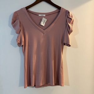 New Cherish Ruched V-neck Top